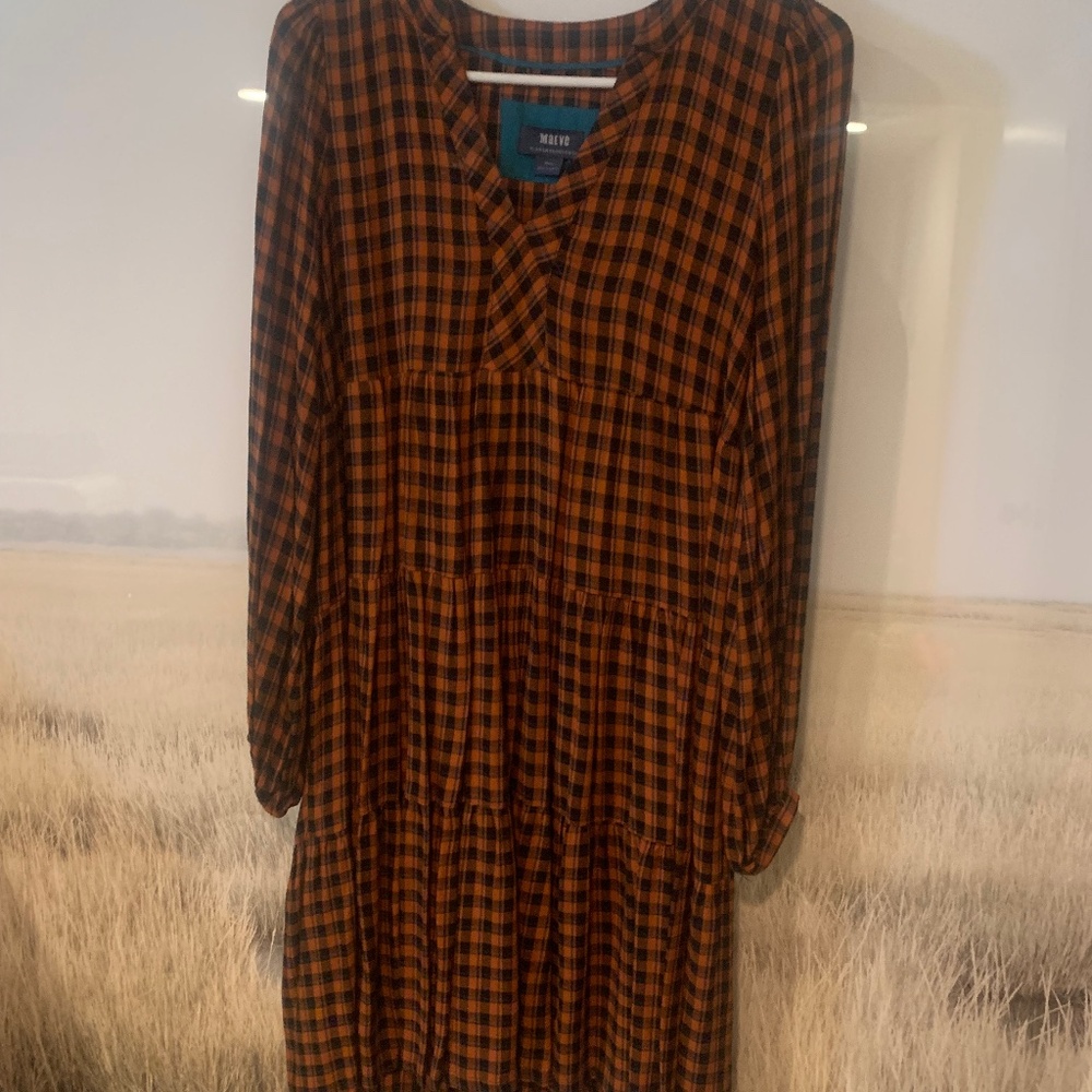 Maeve XSmall plaid dress